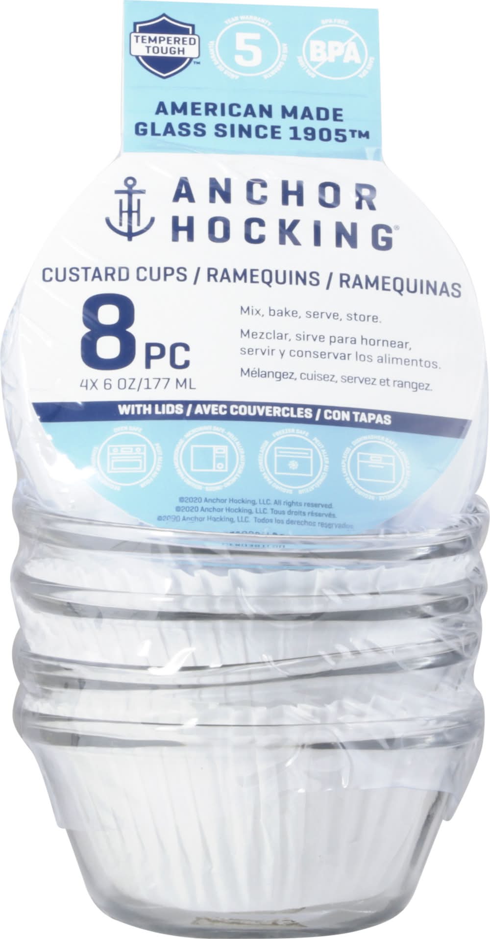 Anchor Hocking Glass Custard Cups