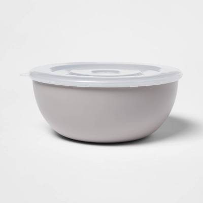 Room Essentials Lidded Mixing Bowl, Gray