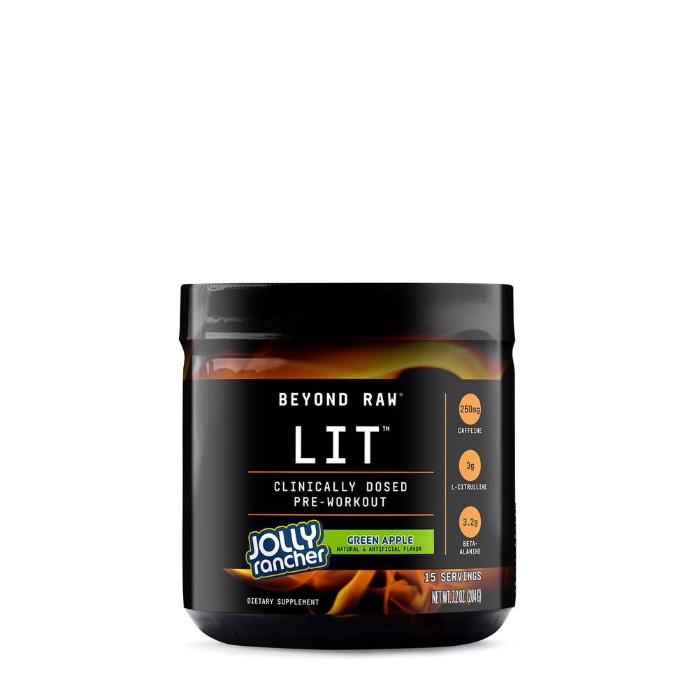 Lit Jolly Rancher Pre Workout Supplement (green apple)