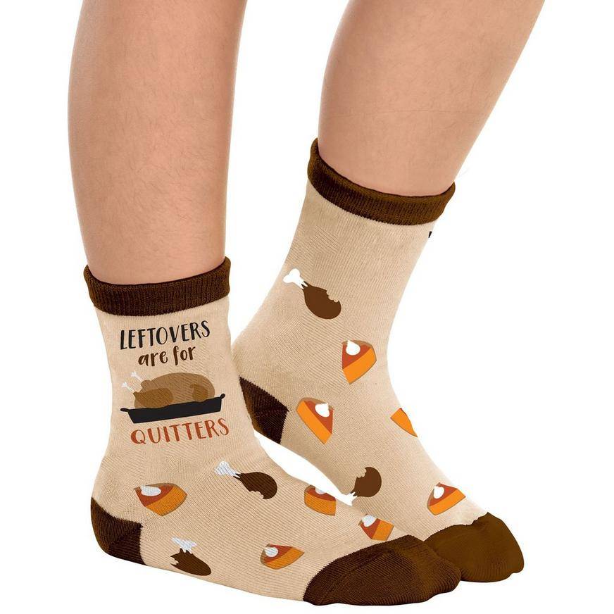 Adult Thanksgiving Leftovers Socks