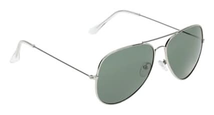 Young Mens Slim Aviator Sunglasses Green