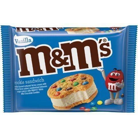 M&M Ice Cream Cookie Sandwich 4oz