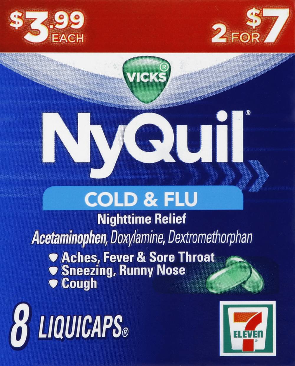 Vicks 7 Eleven Cold & Flu (8 ct)
