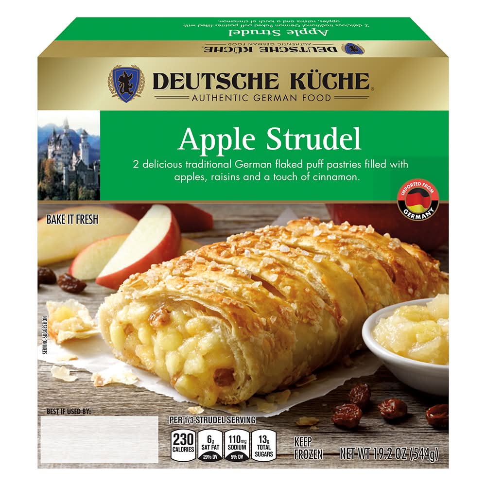 Deutsche Kuche Frozen Strudel, Apple (19.2 oz)