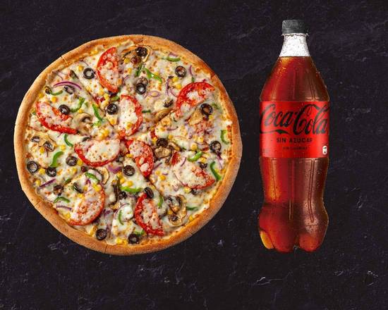 Pizza familiar + Coca Cola