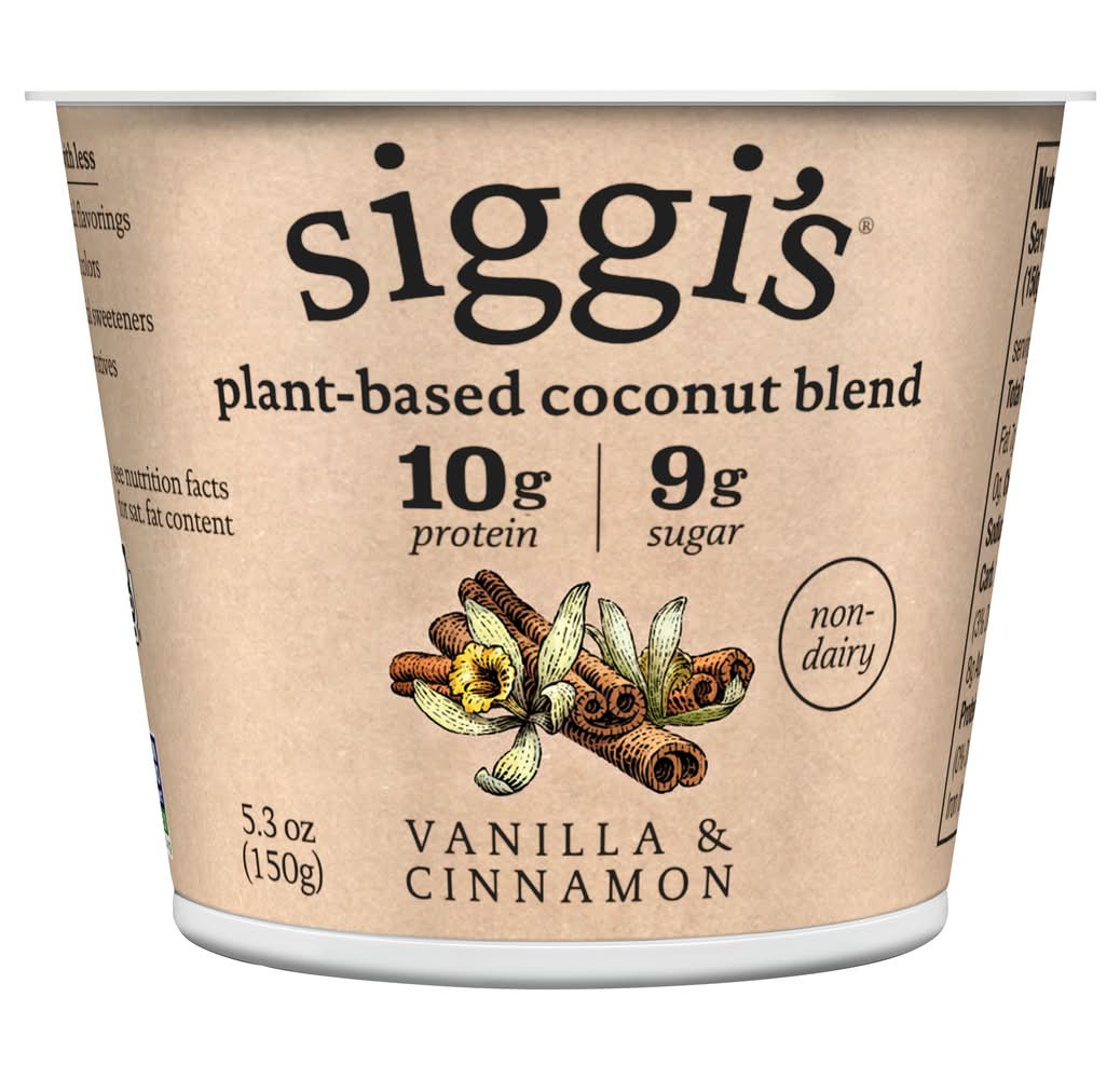 siggi's Plant Based Coconut Blend Yogurt, Vanilla-Cinnamon (5.3 oz)