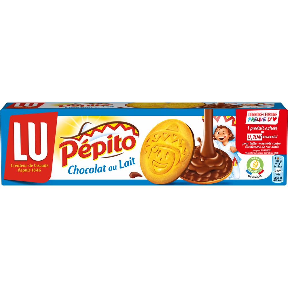 Lu - Pépito biscuits (chocolat au lait)