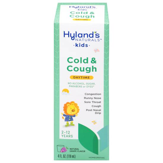 Hyland's Naturals Kids Daytime Natural Grape Flavor Cold & Cough Syrup