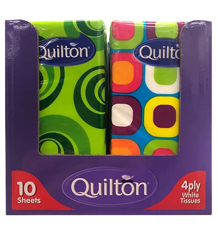 Quilton 4 Ply Pocket Tissue (10 pack)