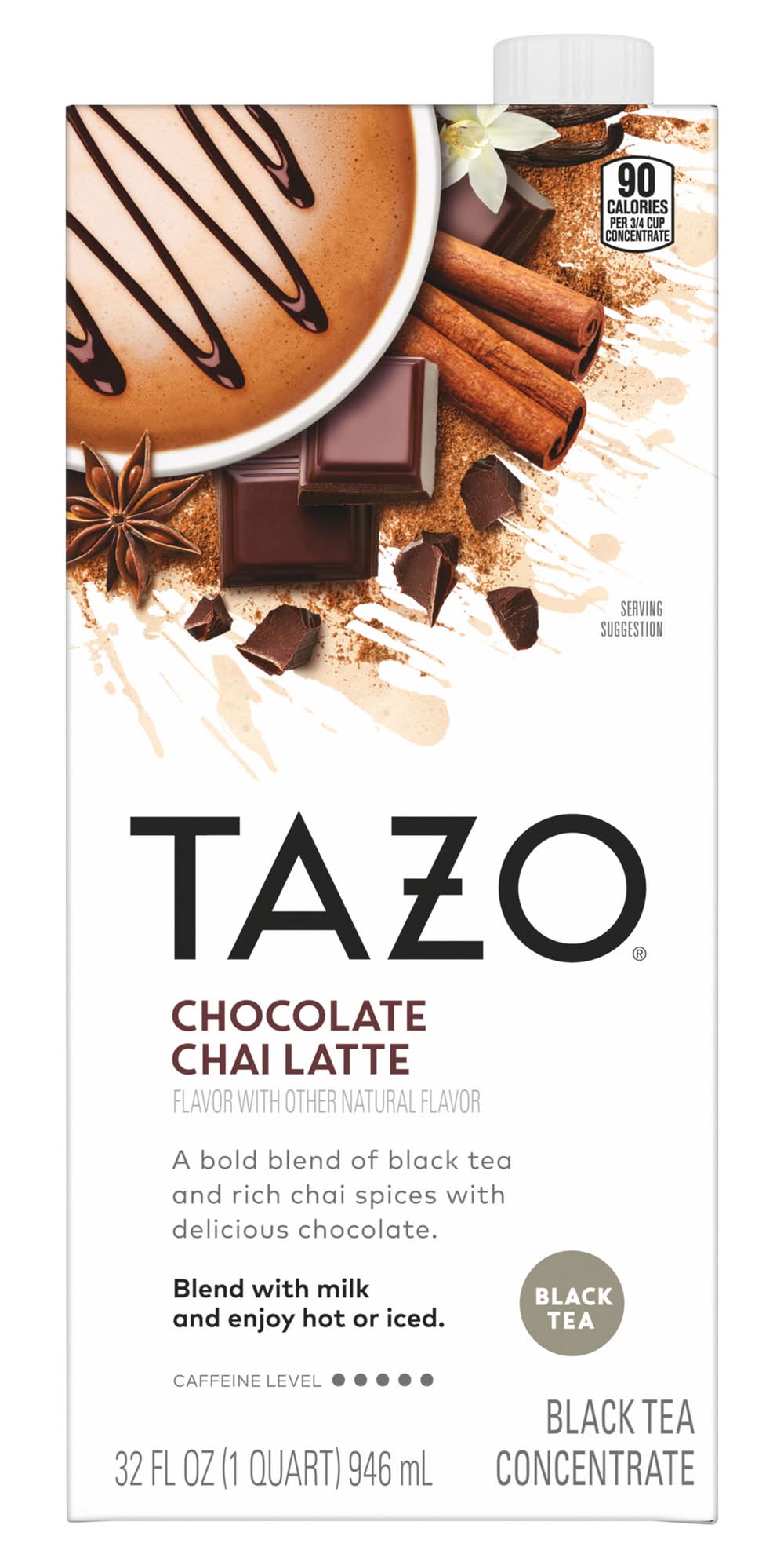 Tazo Black Tea, Chocolate-Chai Latte (32 fl oz)