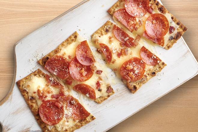 Low Carb Pepperoni & Bacon Flatbread