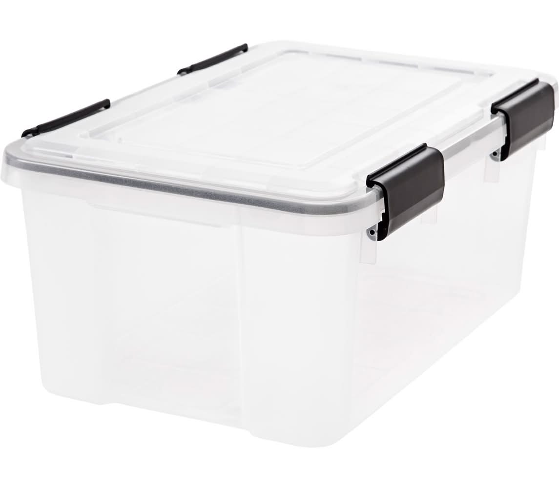 Iris Weatherpro 19 Qt Clear Storage Tote 7.88 In. H X 11.75 In. W X 17.5 In. D Stackable