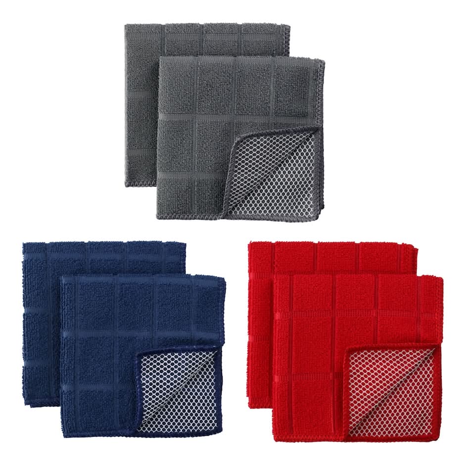 Home Collection Microfiber Scrubbers, 2-pc Pack.