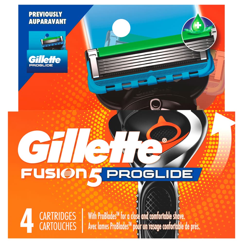 Gillette Fusion5 Proglide Blade Razor Refill, Men (4 ct)