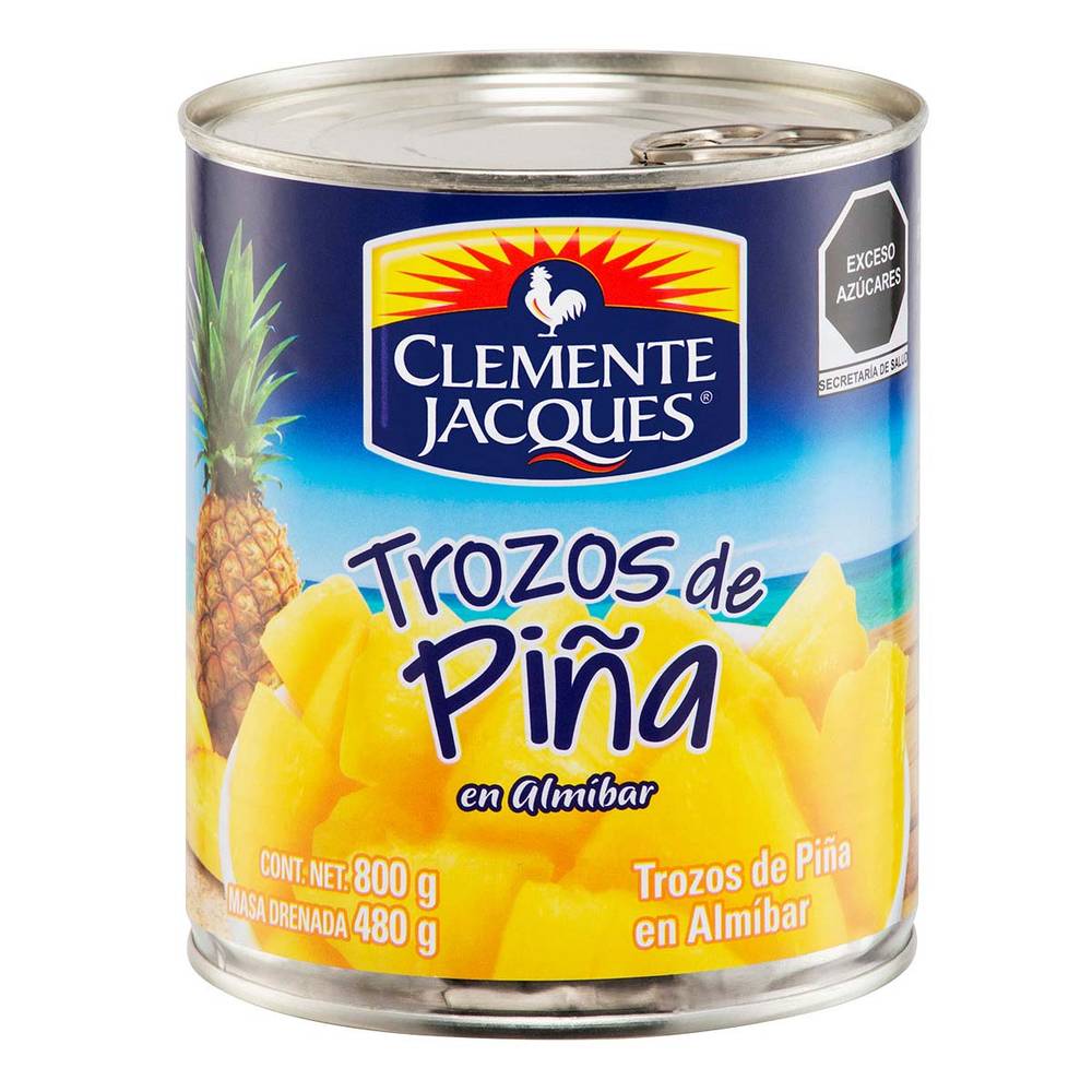 Clemente Jacques · Trozos de piña en almíbar (800 g)