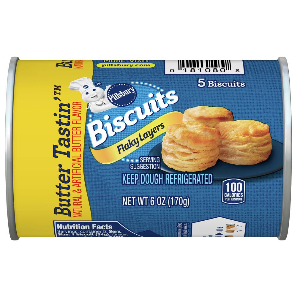 Pillsbury Butter Tastin Flaky Layers Biscuits (6 oz)