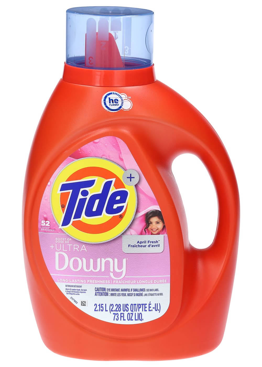 Tide Plus Ultra Downy Laundry Liquid Detergent, April Fresh (73 fl oz)