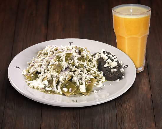 Combo Chilaquiles Verdes Sencillos