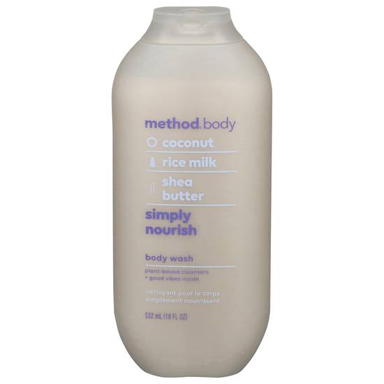 Method Simply Nourish Coconut, Rice and Shea Butter Body Wash
