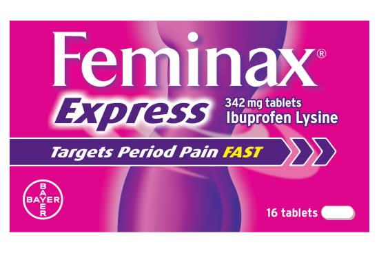 Feminax Express 342mg Period Pain Relief Tablets (16 pack)