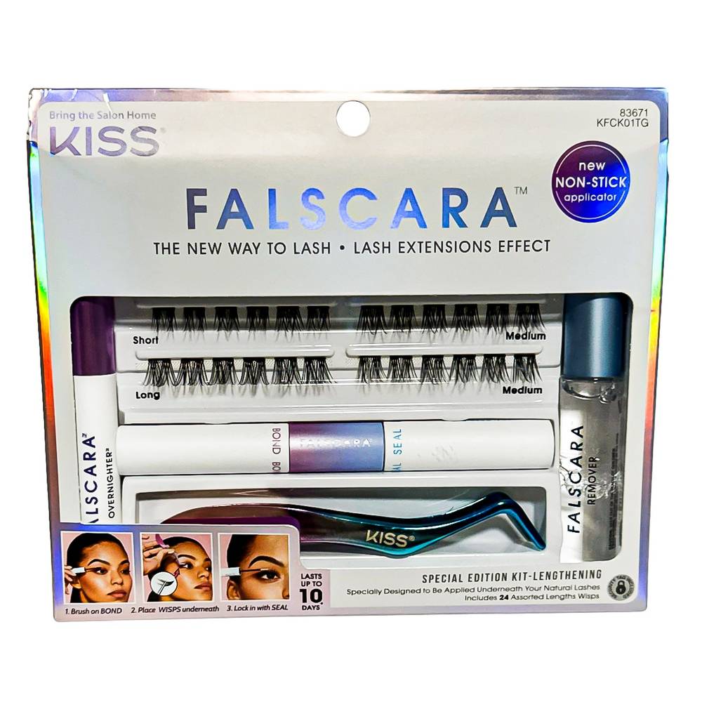 Kiss Falscara Complete Diy Eyelash Extension Kit 24ct