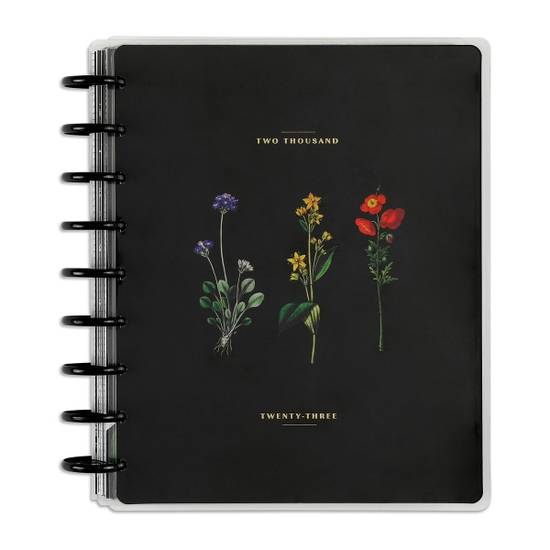 Happy Planner Weekly/Monthly Planner, 7" x 9-1/4", Deep Botanicals, January To December 2023, PPCD12-303
