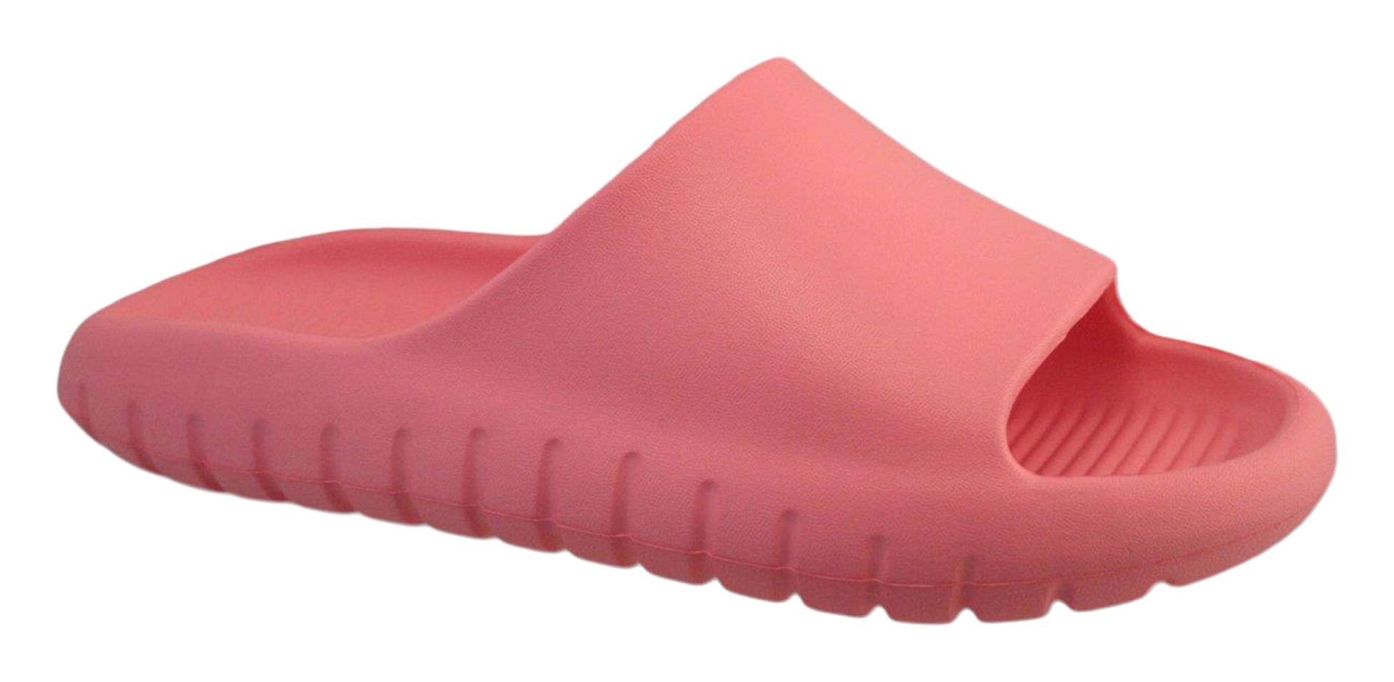 Sandales côtelées en CAV/E ACX Active pour femmes (P, Rose moyen) / ACX ACTIVE Women's EVA Ribbed Slides (S, Medium Pink)