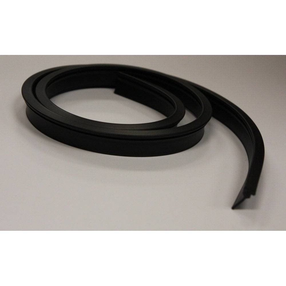 Pella 3-1/2-ft x 1/2-in x 1/8-in Black Aluminum/Vinyl Door Weatherstrip | 90604