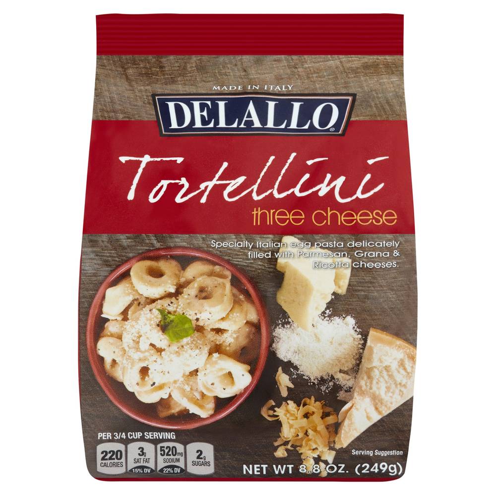 DeLallo Three Cheese Tortellini Pasta (8.8 oz)