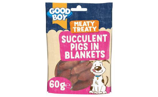 Good Boy Meaty Treaty Succulent Pigs in Blankets 60g