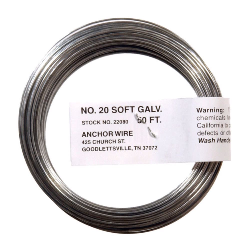 Hillman 3.5 In. D X 50 Ft. L Galvanized Steel 20 Ga. Anchor Wire
