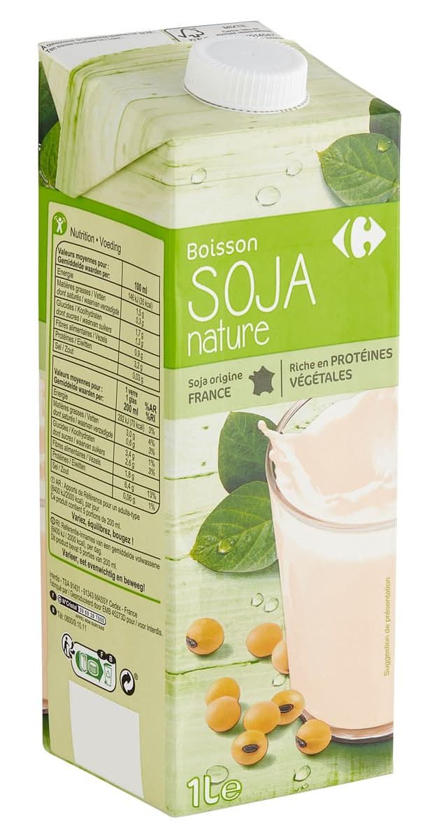 Carrefour Boisson Soja Nature 1 L