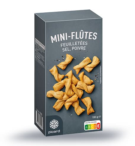 Mini-flûtes feuilletées sel, poivre