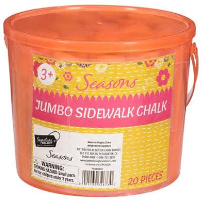 Ssel 20Pcs Sidewalk Chalk Bkt - Each