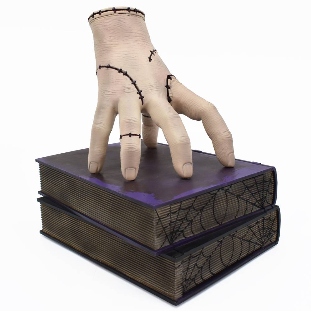 Wednesday 13-in Musical Wednesday Thing Bookstack Tabletop Animatronic | 61122