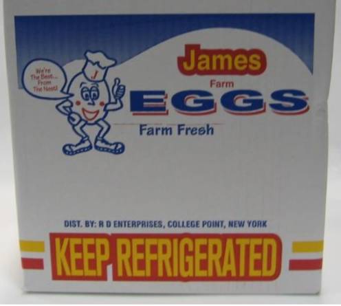 James Farms - Large Loose Eggs - 7.5 Dz (1X8|1 Unit per Case)
