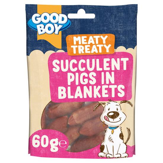 Good Boy Meaty Treaty Succulent Pigs in Blankets 60g