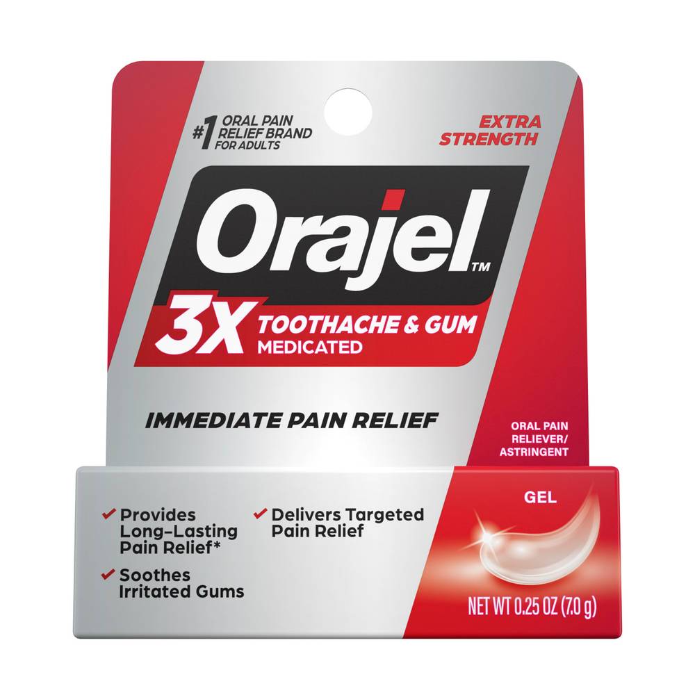 Orajel Instant Pain Relief Maximum Toothache Relief Gel