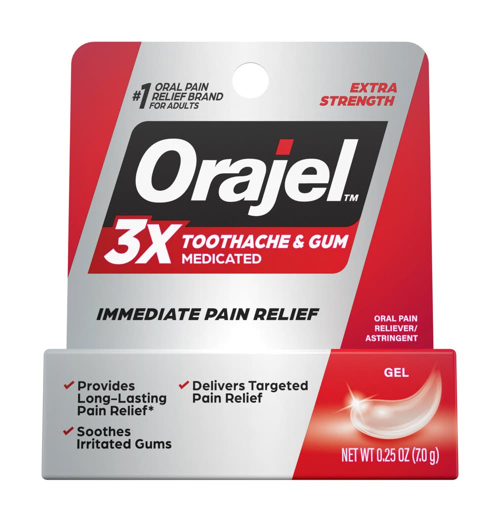 Orajel Instant Pain Relief Maximum Toothache Relief Gel (0.25 oz)
