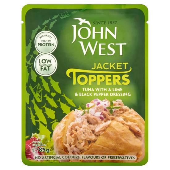 John West Jacket Toppers Tuna Dressing (lime -black pepper)