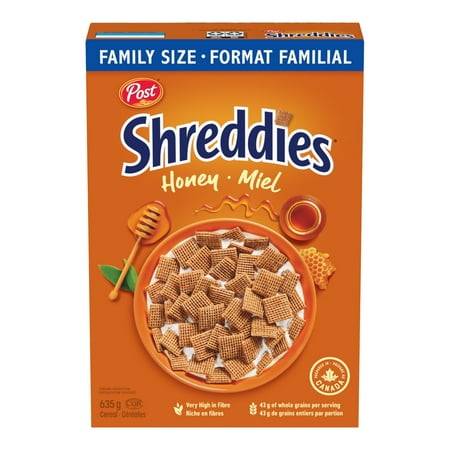 Post Shreddies Cereal, Honey (635 g)