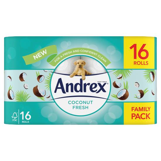 Andrex Coconut Fresh Toilet Tissue Roll (white)