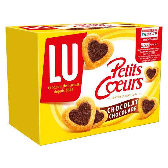 Lu - Petits cœurs biscuits au chocolat