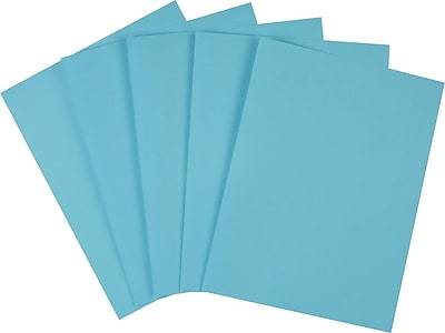 Staples Brights Multipurpose Paper, 24 lbs., 8.5 x 11, Blue, 500/Ream (20101)