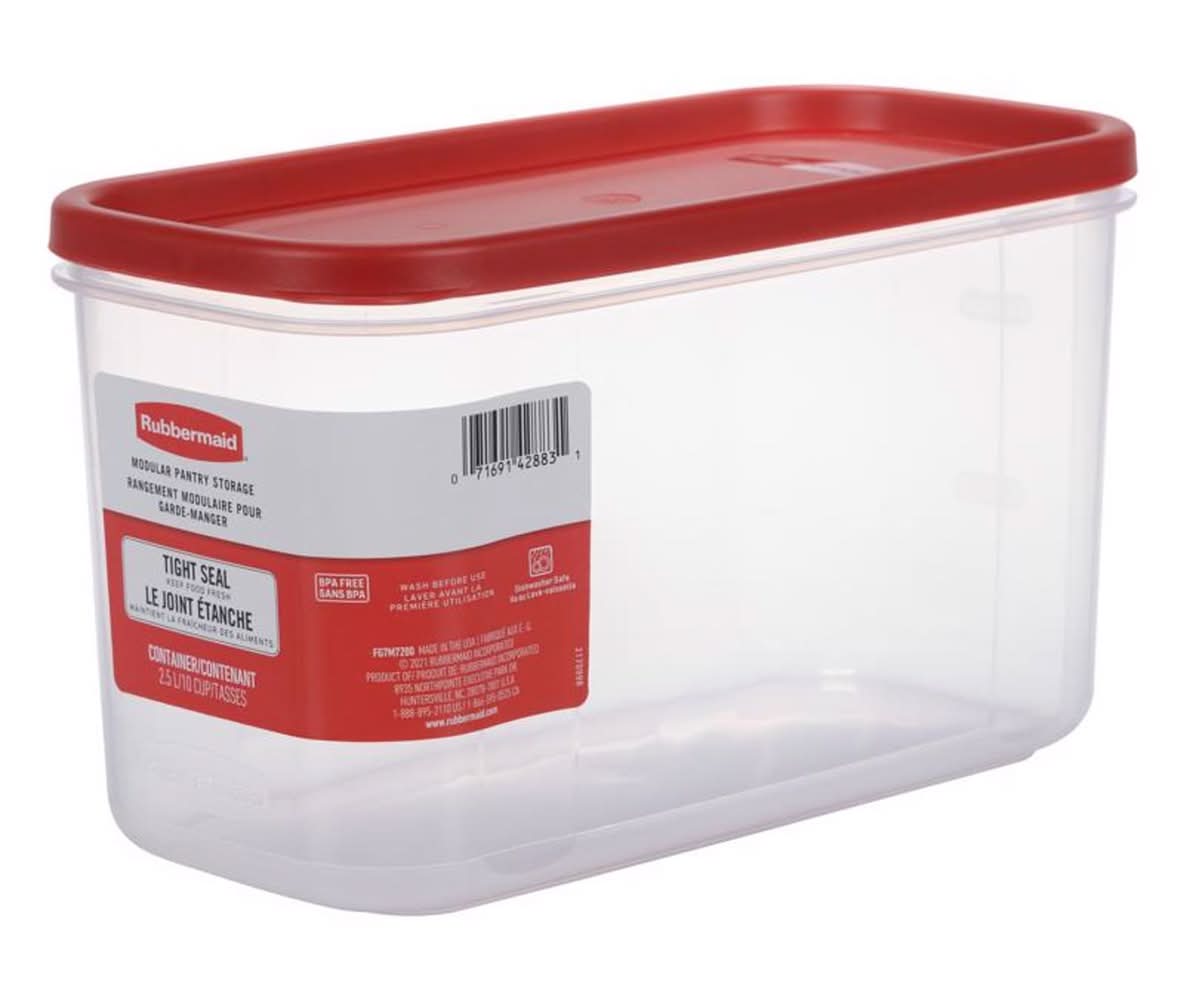 Rubbermaid 10 Cups Clear Food Storage Container 1 Pk