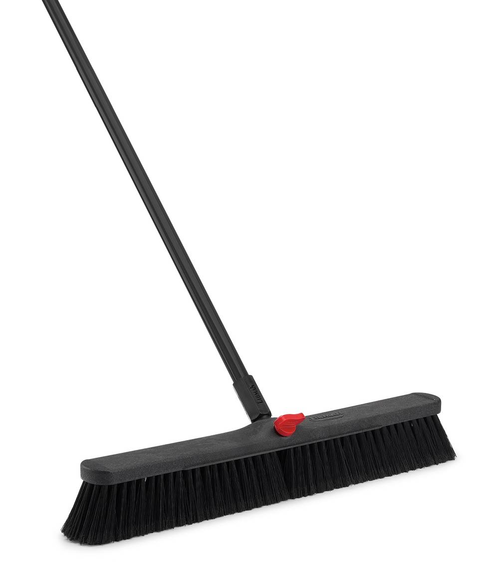 Libman 24-in Poly fiber Smooth surface Push to center Push Broom | 1443