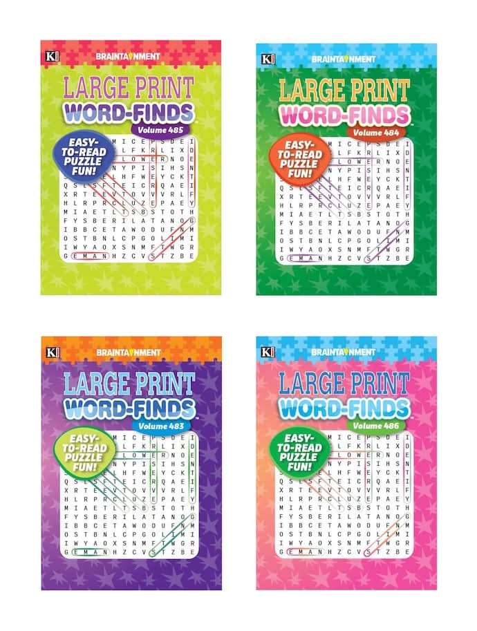 Kappa Books Large Print Word Find Puzzle Book
