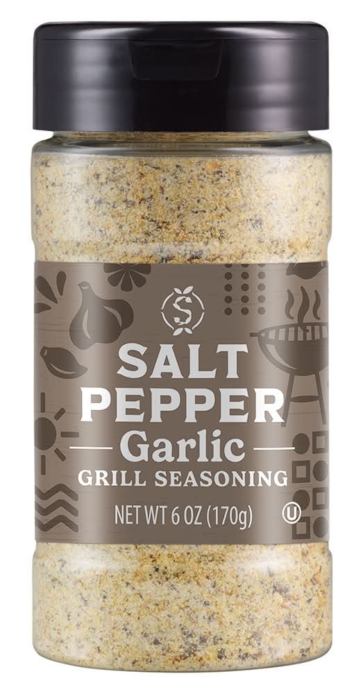 Stonemill Grill Seasoning, Salt Pepper Garlic (6 oz)