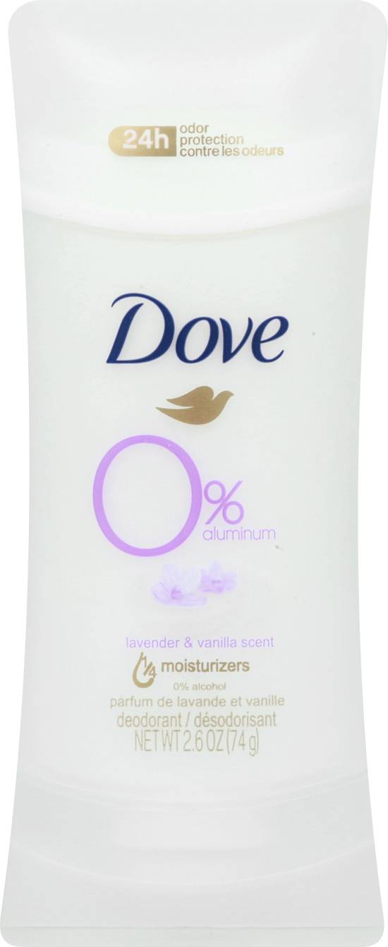 Dove 0% Aluminium Lavender & Vanilla Scent Deodorant