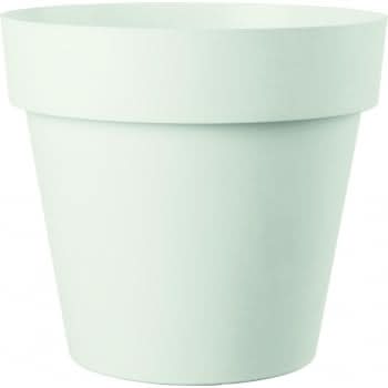 Maceta de Plástico Reciclado con Agujero 26 cm - Blanco